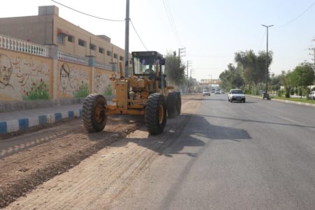 عملیات زیرسازی مسیر دسترسی میدان نفتون حد فاصل سه راهی سی برنج