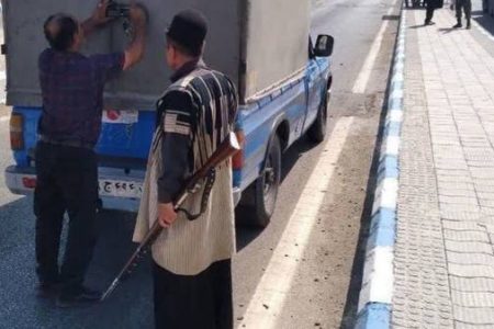 حضور عشایر بختیاری در کنار نیروهای نظامی برای بازرسی