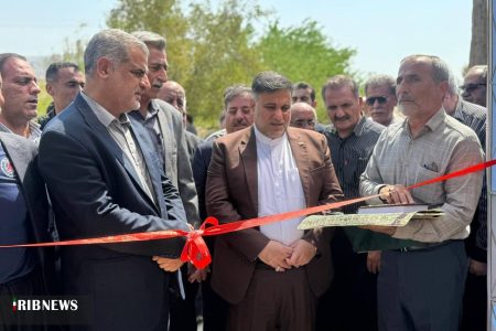 افتتاح پروژه جی نف (G naf) و نصب پلاک هوشمند پستی در روستای شکراب بخش گلگیر شهرستان مسجدسلیمان