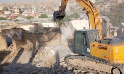 اجرای عملیات تخریب منازل طرح جابجایی منطقه پشت برج