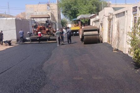 آسفالت‌ محوطه بیرونی آرامستان چهاربیشه به سرانجام رسید